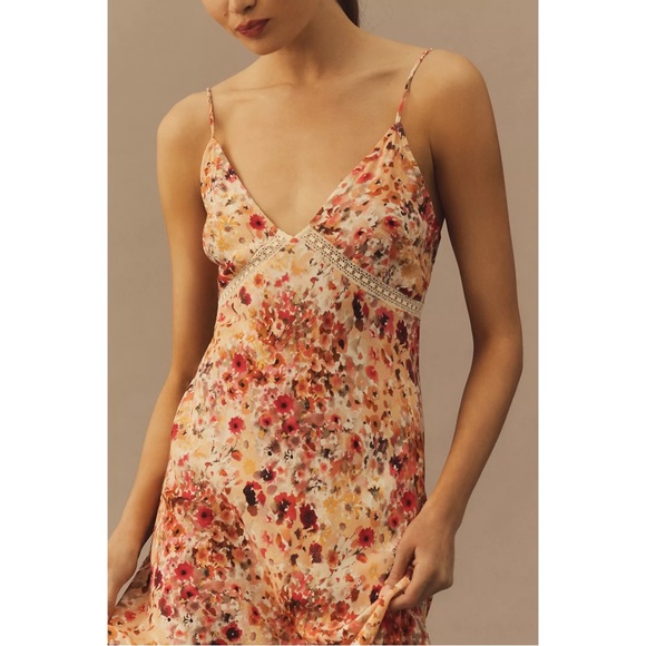 Favorite Daughter The Blackberry Maxi Dress Floral Anthropologie Pink Size L NWT - Picture 3 of 10